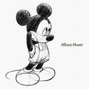 Disney ファブリックパネル　ミッキー(dsn-0007)