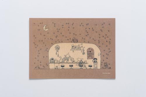 北田稔 A5サイズイラストカード4枚セット