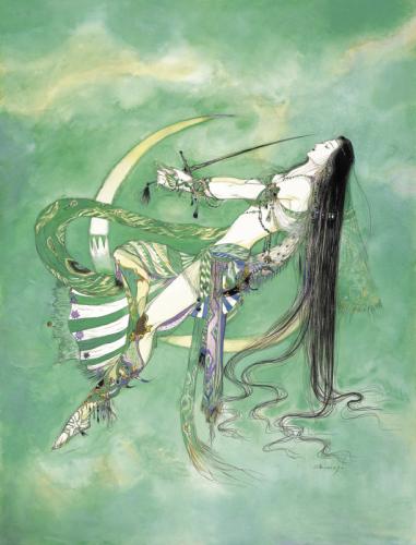 Kazaru カザル 天野喜孝 クリアポスターa3 誓い