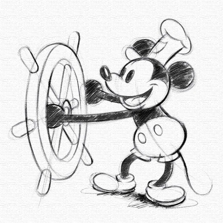 Disney ファブリックパネル　ウィリー(dsn-0143)