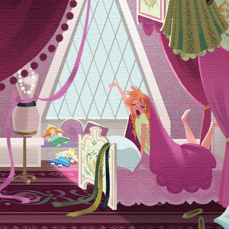 Disney ファブリックパネル アナ(dsn-0283)