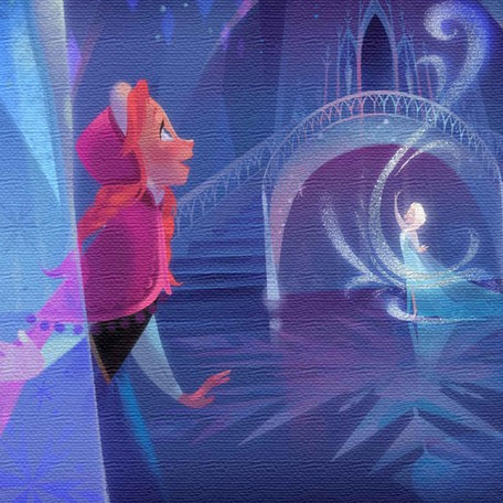 Disney ファブリックパネル　アナと雪の女王(dsn-0285)