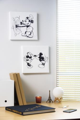 Disney ファブリックパネル　ミッキー&ミニー(dsn-0152)