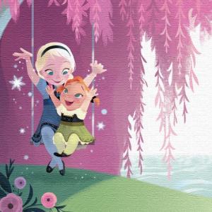 Disney ファブリックパネル　アナと雪の女王(dsn-0277)