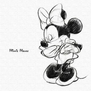 Disney ファブリックパネル　ミニー(dsn-0148)