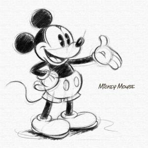 Disney ファブリックパネル　ミッキー(dsn-0146)