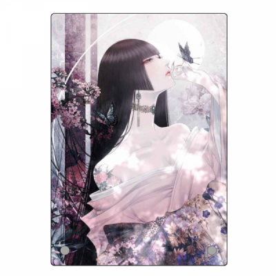 皐月恵 A5オーロラアクリルプレート(白肌春幻)